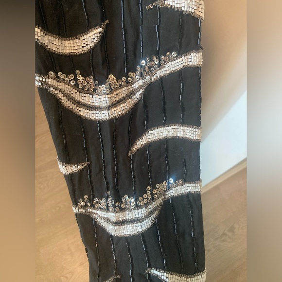 Vintage 80s beaded silk shift dress Michelle Yim for Zimble - Picture 3 of 4